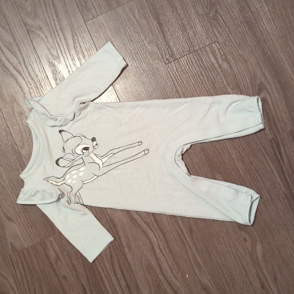 Disney's Bambi Baby Girl Ruffle Sleeve Jumpsuit by Jumping Beans